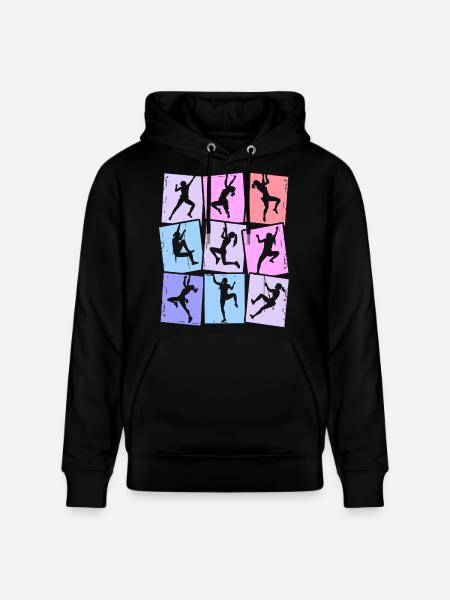 Klettern Berge Kletterer Bouldern Damen Mädchen - Stanley/Stella Unisex Bio-Hoodie CRUISER  - Schwarz