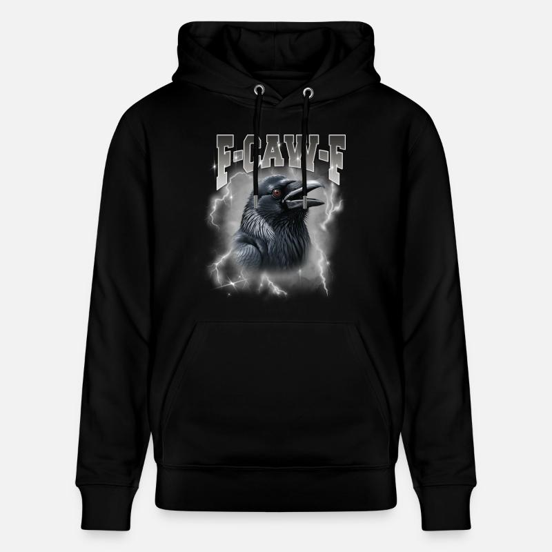 F-Caw-E Raven Storm Graphique - Sweat à capuche bio CRUISER Stanley/Stella Unisexe - noir
