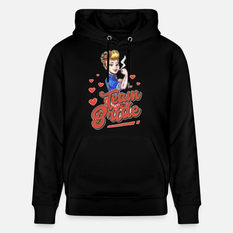 Équipe Bride Pin up - Sweat à capuche bio CRUISER Stanley/Stella Unisexe - noir