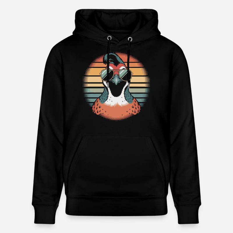Caille qui murmure à l’oreille - Sweat à capuche bio CRUISER Stanley/Stella Unisexe - noir