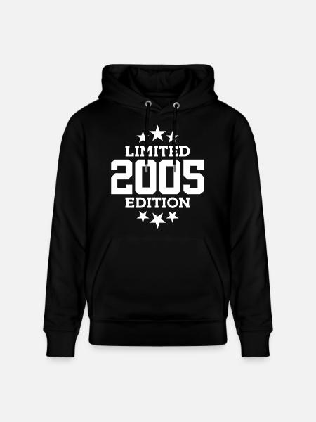ÉDITION LIMITÉE 21E ANNIVERSAIRE 2005 - Sweat à capuche bio CRUISER Stanley/Stella Unisexe - noir