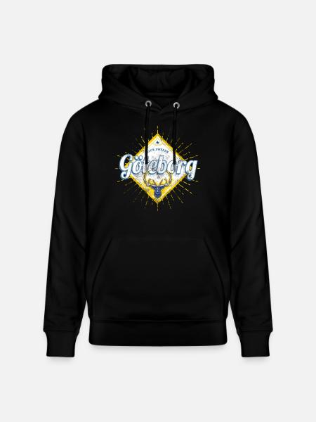 Gøteborg med Deer Sweden Vintage Souvenir - Stanley/Stella CRUISER økologisk unisex-hoodie - sort