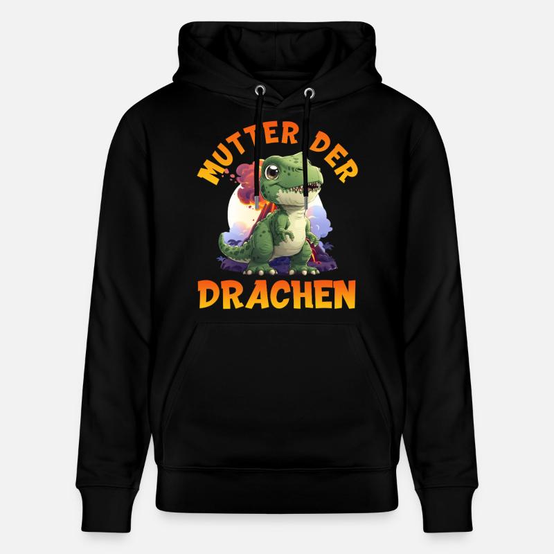 Futures mamans MÈRE DES DRAGONS Drôle - Sweat à capuche bio CRUISER Stanley/Stella Unisexe - noir