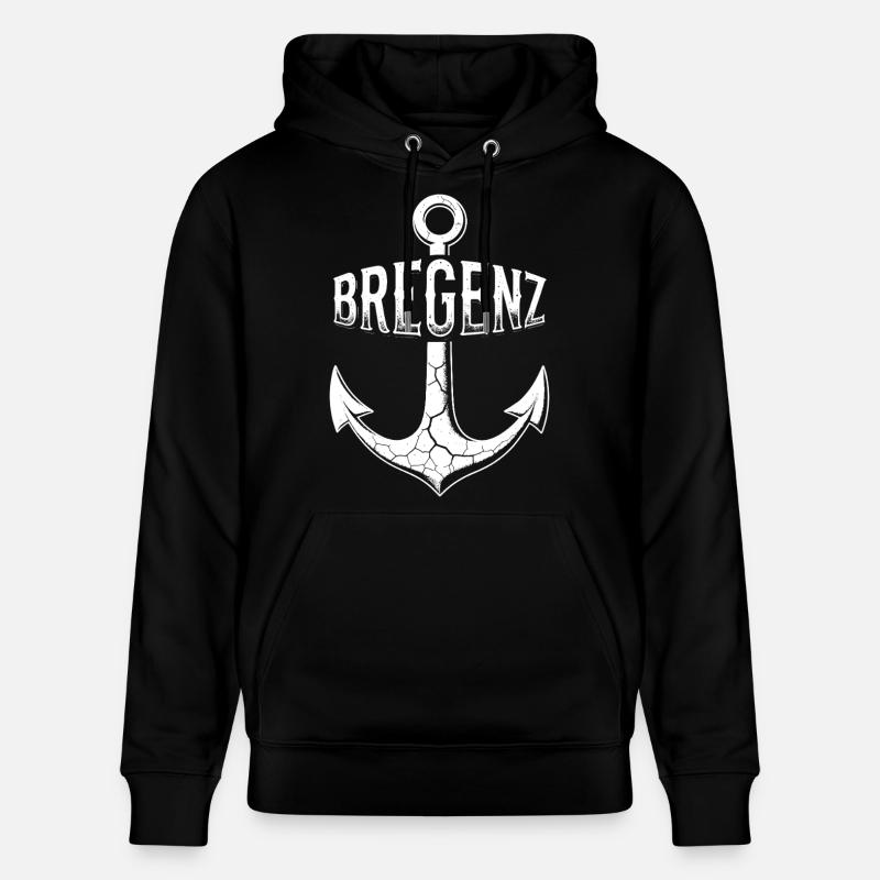 Anker Bregenz Bodensee Österreich - Stanley/Stella Unisex Bio-Hoodie CRUISER  - Schwarz