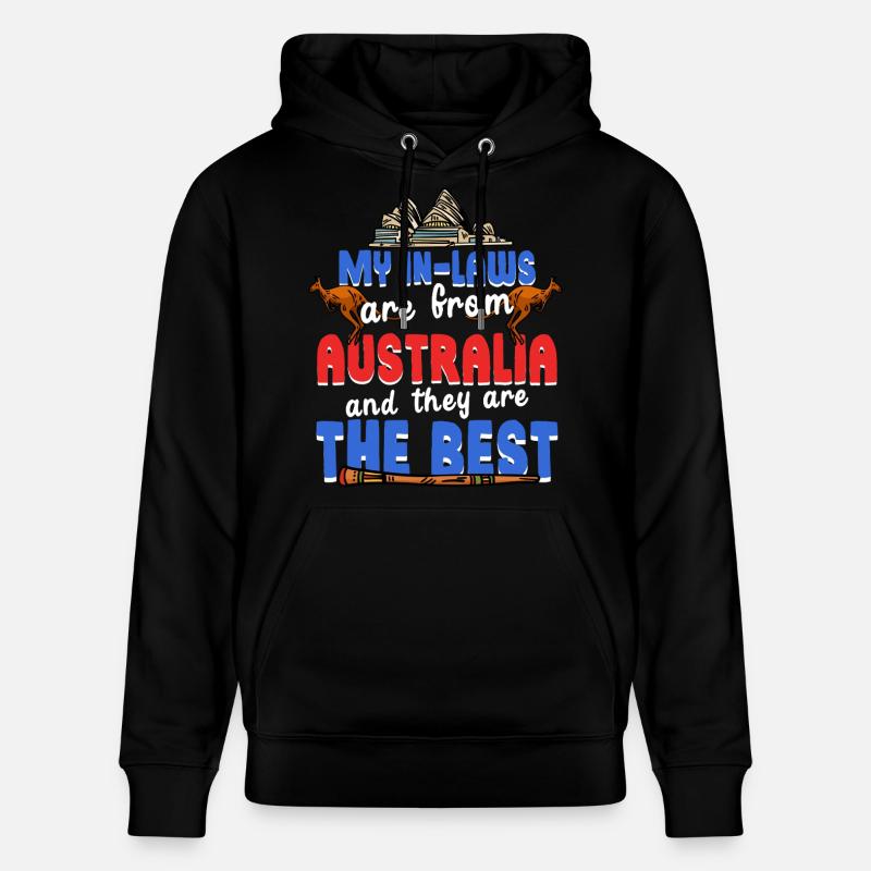 Australische Schwiegermutter - Stanley/Stella Unisex Bio-Hoodie CRUISER  - Schwarz