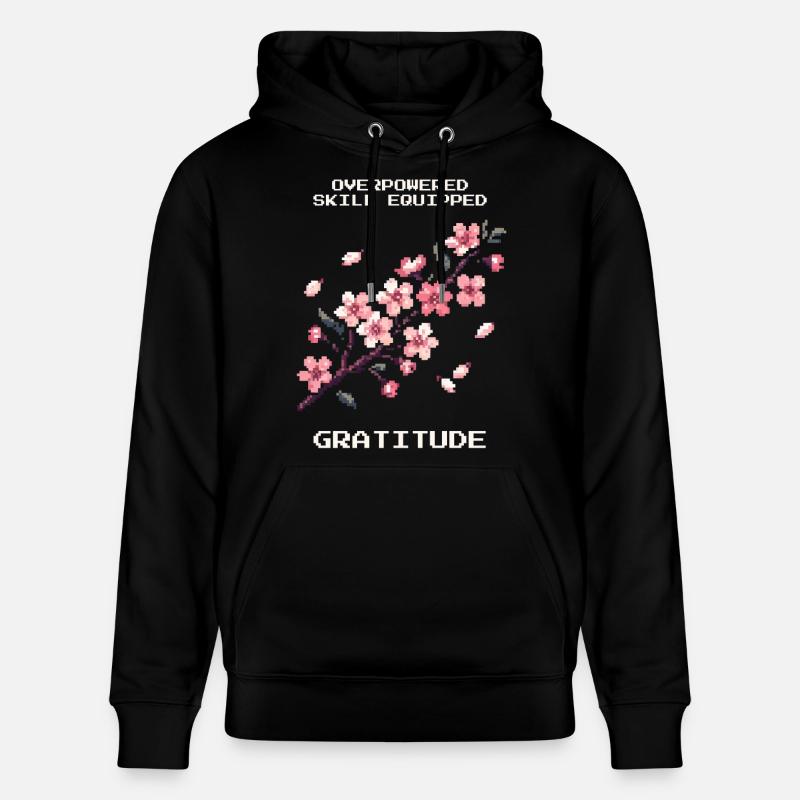 OP-Skill ausgerüstet: Dankbarkeit | Mindset, Zen - Stanley/Stella Unisex Bio-Hoodie CRUISER  - Schwarz
