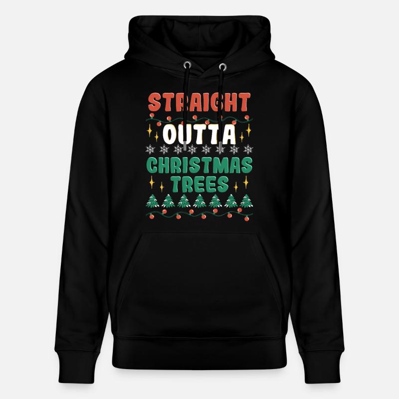 Producteurs d'arbres de Noël - Sweat à capuche bio CRUISER Stanley/Stella Unisexe - noir