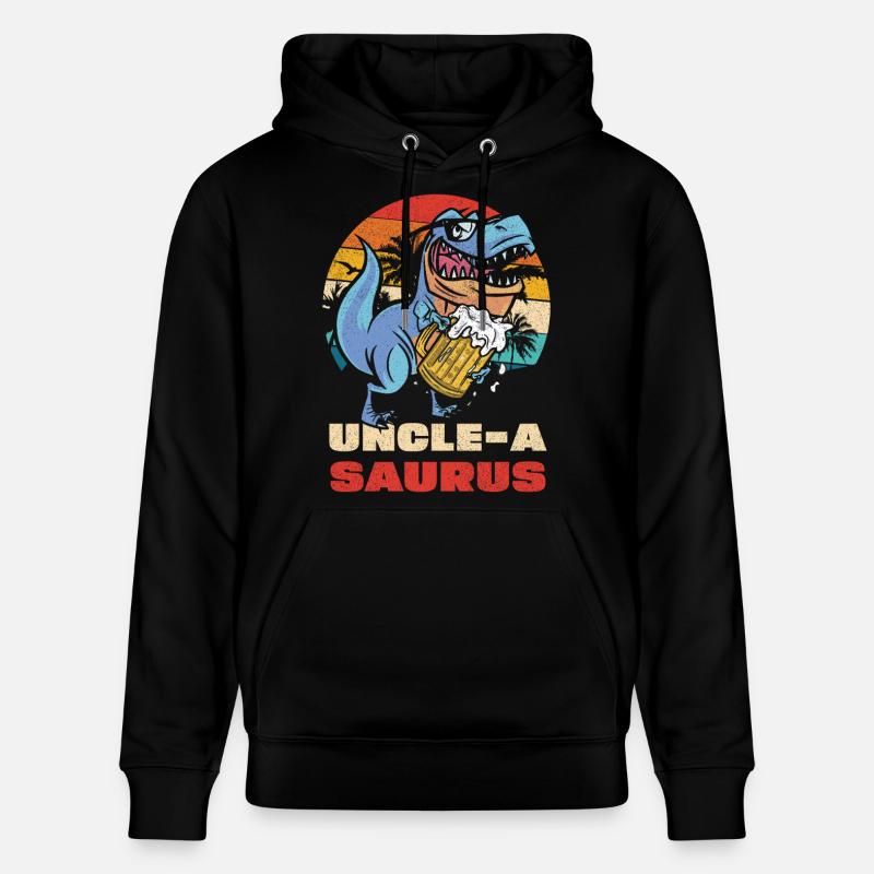 UncleASaurus Bierheld - Stanley/Stella Unisex Bio-Hoodie CRUISER  - Schwarz