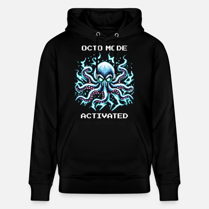 Mode pieuvre activé | Kraken Gaming Humour - Sweat à capuche bio CRUISER Stanley/Stella Unisexe - noir