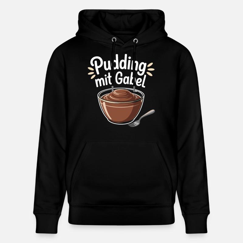 Pudding Mit Gabel - Stanley/Stella Unisex Bio-Hoodie CRUISER  - Schwarz
