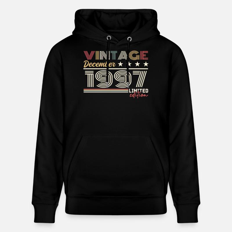 Cadeau Décembre 1997 - Sweat à capuche bio CRUISER Stanley/Stella Unisexe - noir