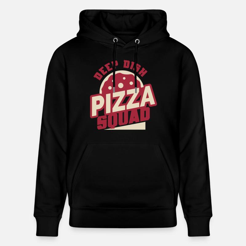 Plat profond Pizza Squad Chicargo - Sweat à capuche bio CRUISER Stanley/Stella Unisexe - noir