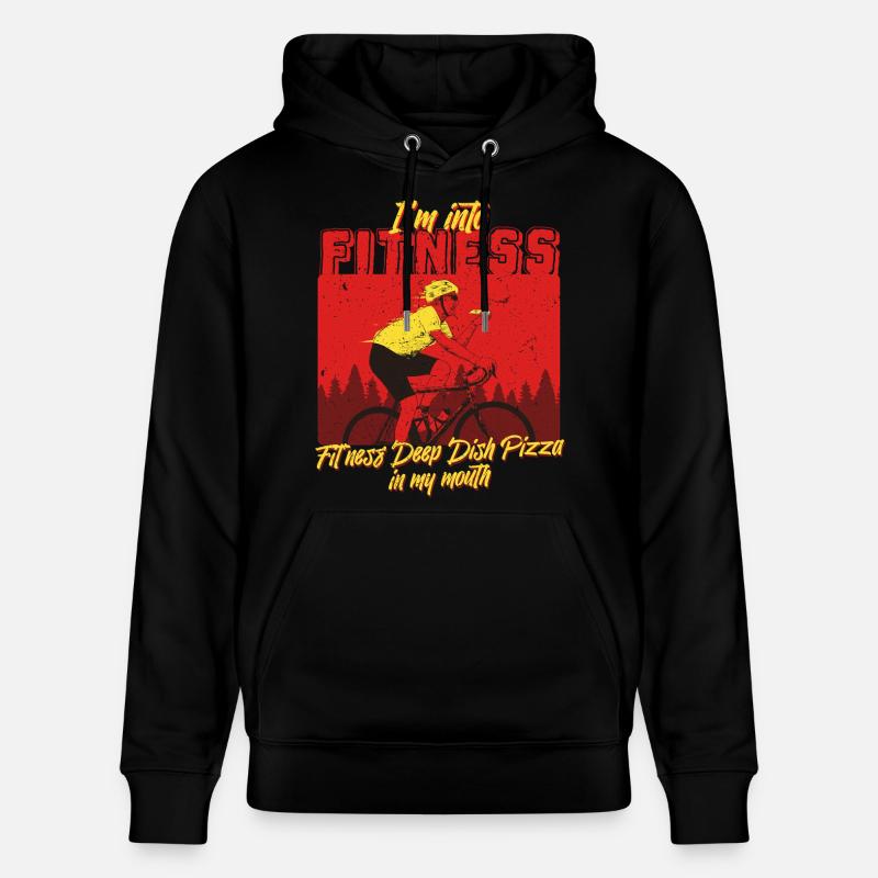 Plat profond Pizza Chicargo - Sweat à capuche bio CRUISER Stanley/Stella Unisexe - noir