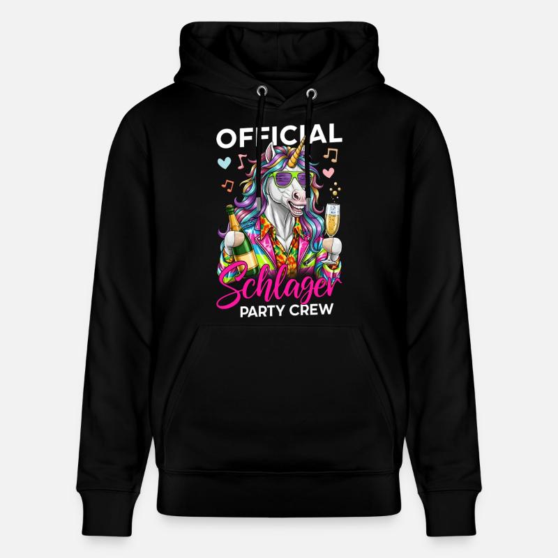 Équipe officielle de Schlager Party - Sweat à capuche bio CRUISER Stanley/Stella Unisexe - noir