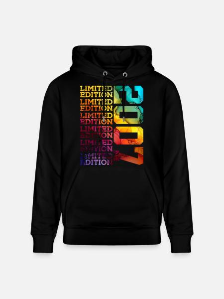 BEGRÆNSET UDGAVE 2007 19 ÅRS 19-ÅRS FØDSELSDAG - Stanley/Stella CRUISER økologisk unisex-hoodie - sort