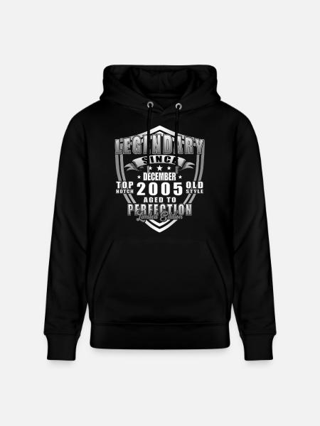 December 2005 Jubilee 2005 Legends December - Stanley/Stella CRUISER Unisex Organic Hoodie - black