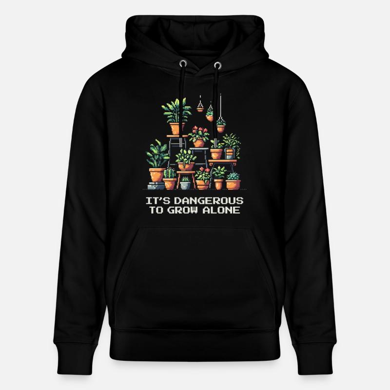 Jeu de mots Plant Gaming - Sweat à capuche bio CRUISER Stanley/Stella Unisexe - noir