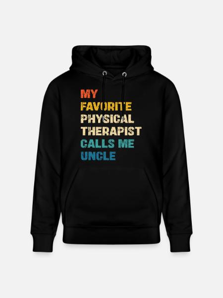 Mon physiothérapeute préféré m’appelle mon oncle - Sweat à capuche bio CRUISER Stanley/Stella Unisexe - noir