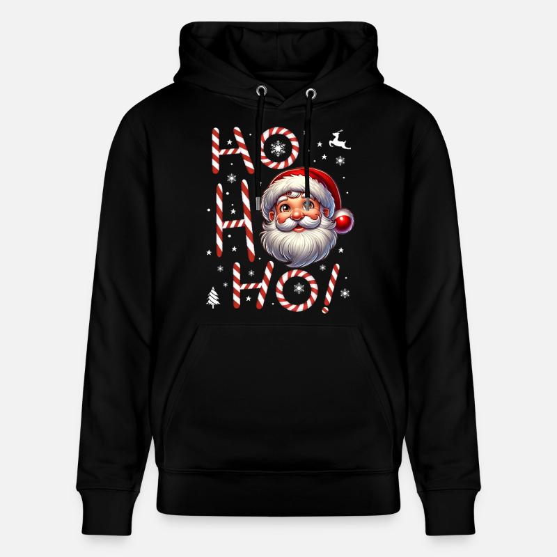HoHoHo Weihnachtsmann Père Noël - Sweat à capuche bio CRUISER Stanley/Stella Unisexe - noir