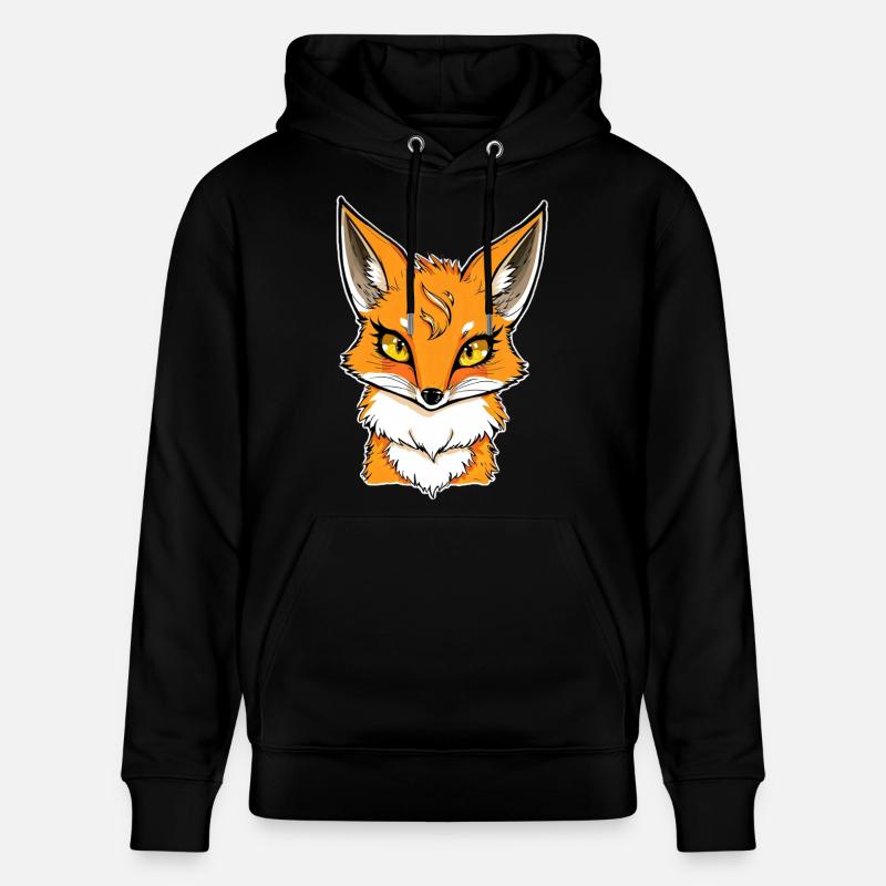 Illustration de bande dessinée Fox Head - Sweat à capuche bio CRUISER Stanley/Stella Unisexe - noir