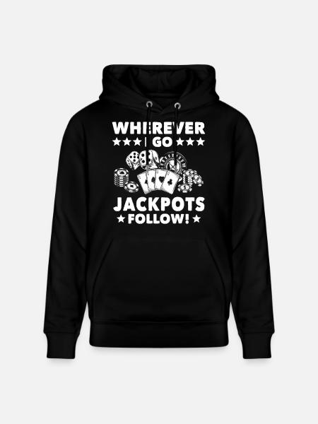 Casino Casino Players - Stanley/Stella CRUISER Unisex Organic Hoodie - black