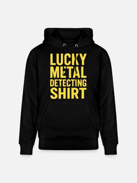 Lucky Metal Detecting Shirt Abenteuer - Stanley/Stella Unisex Bio-Hoodie CRUISER - Schwarz