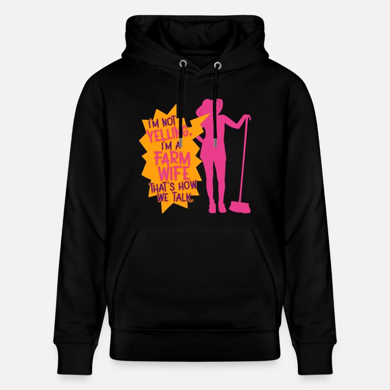 Épouse d’une mère fermière - Sweat à capuche bio CRUISER Stanley/Stella Unisexe - noir