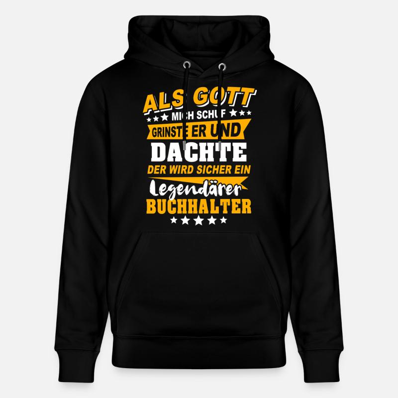 Expressions des comptables - Sweat à capuche bio CRUISER Stanley/Stella Unisexe - noir