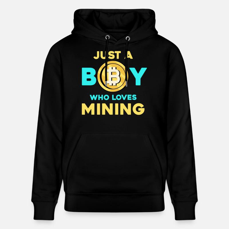 Crypto Mining Boy – Bitcoin Passion - Sweat à capuche bio CRUISER Stanley/Stella Unisexe - noir