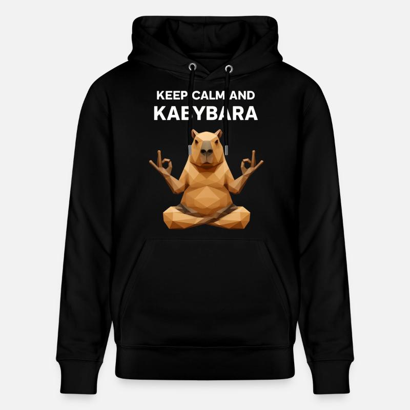 Keep Calm Kabybara - Stanley/Stella Unisex Bio-Hoodie CRUISER  - Schwarz