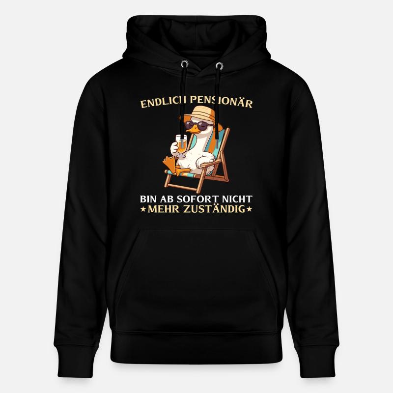 Gans retraité - Plus responsable Adieu - Sweat à capuche bio CRUISER Stanley/Stella Unisexe - noir