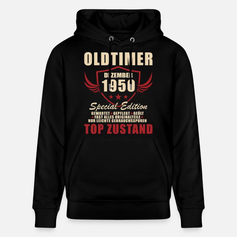 Édition spéciale Oldtimer 1950 - Sweat à capuche bio CRUISER Stanley/Stella Unisexe - noir