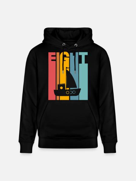 8 years children's birthday ship - Stanley/Stella CRUISER Unisex Organic Hoodie - black