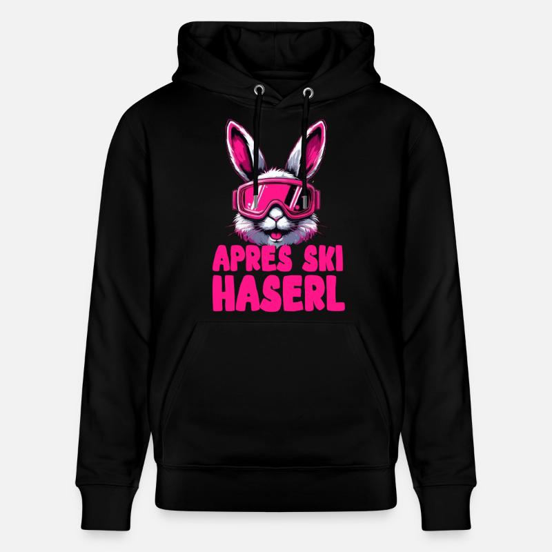 Lapin d’après-ski - Sweat à capuche bio CRUISER Stanley/Stella Unisexe - noir