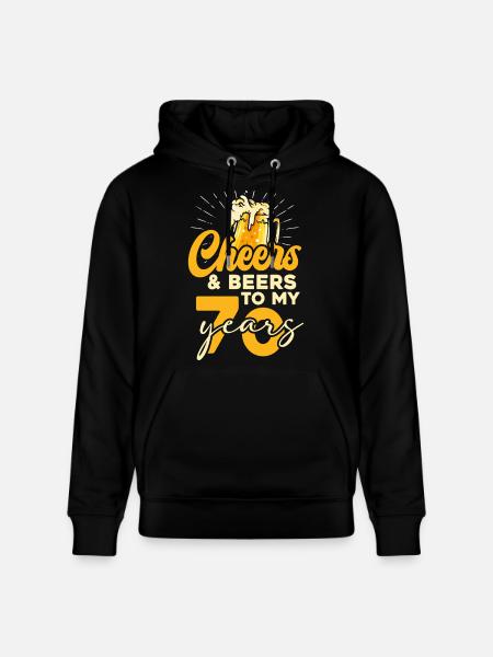 70 Jahre Cheers & Beers - Stanley/Stella Unisex Bio-Hoodie CRUISER - Schwarz