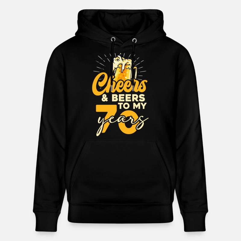 70 ans de Cheers & Beers - Sweat à capuche bio CRUISER Stanley/Stella Unisexe - noir