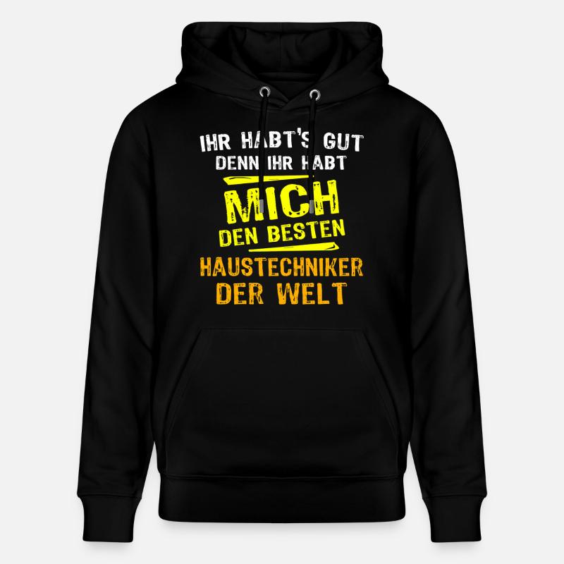 Don de technicien en maison - Sweat à capuche bio CRUISER Stanley/Stella Unisexe - noir