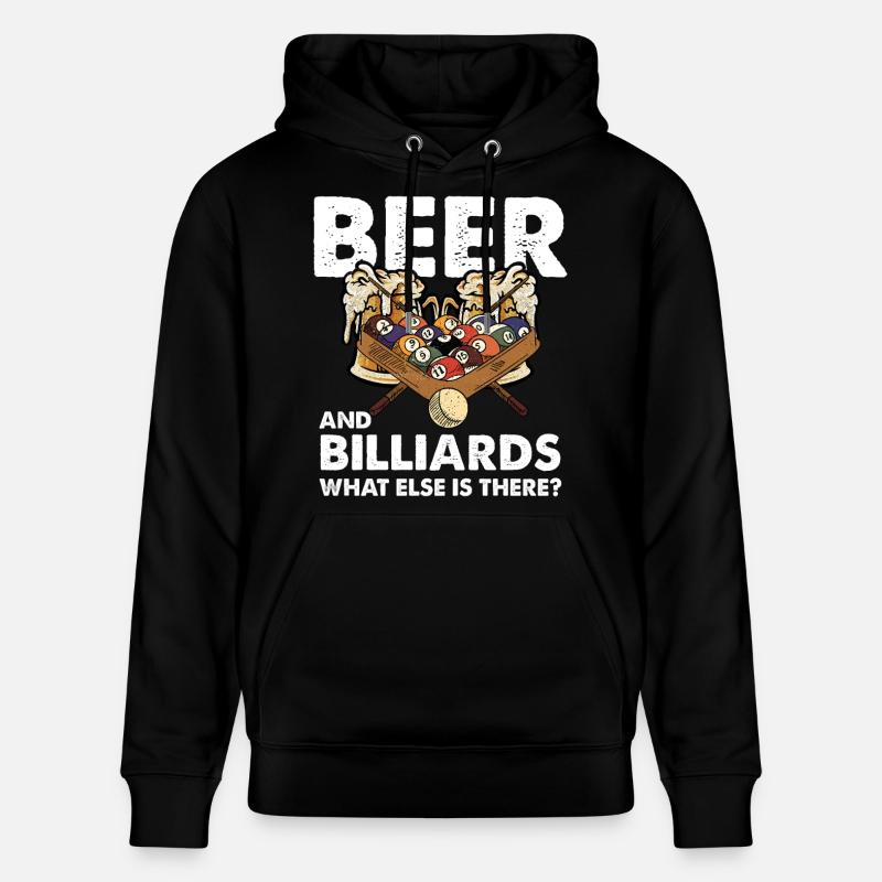 Bier und Billard – Spielabend - Stanley/Stella Unisex Bio-Hoodie CRUISER  - Schwarz