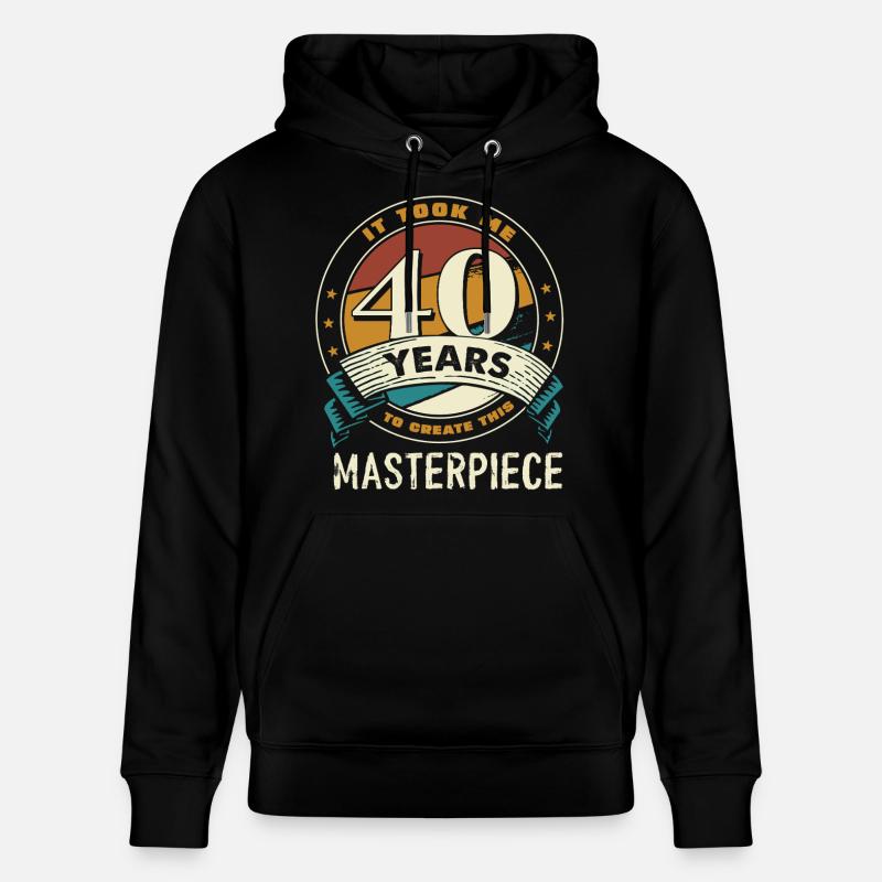 40 ans d’anniversaire du chef-d’œuvre - Sweat à capuche bio CRUISER Stanley/Stella Unisexe - noir