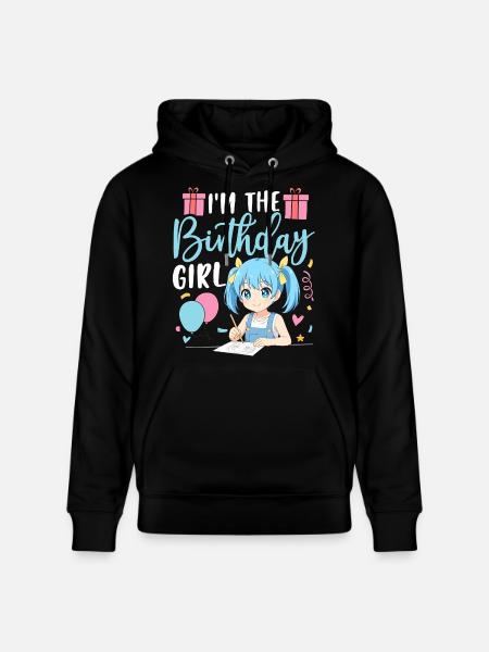 Je suis la fille d’anniversaire - Sweat à capuche bio CRUISER Stanley/Stella Unisexe - noir