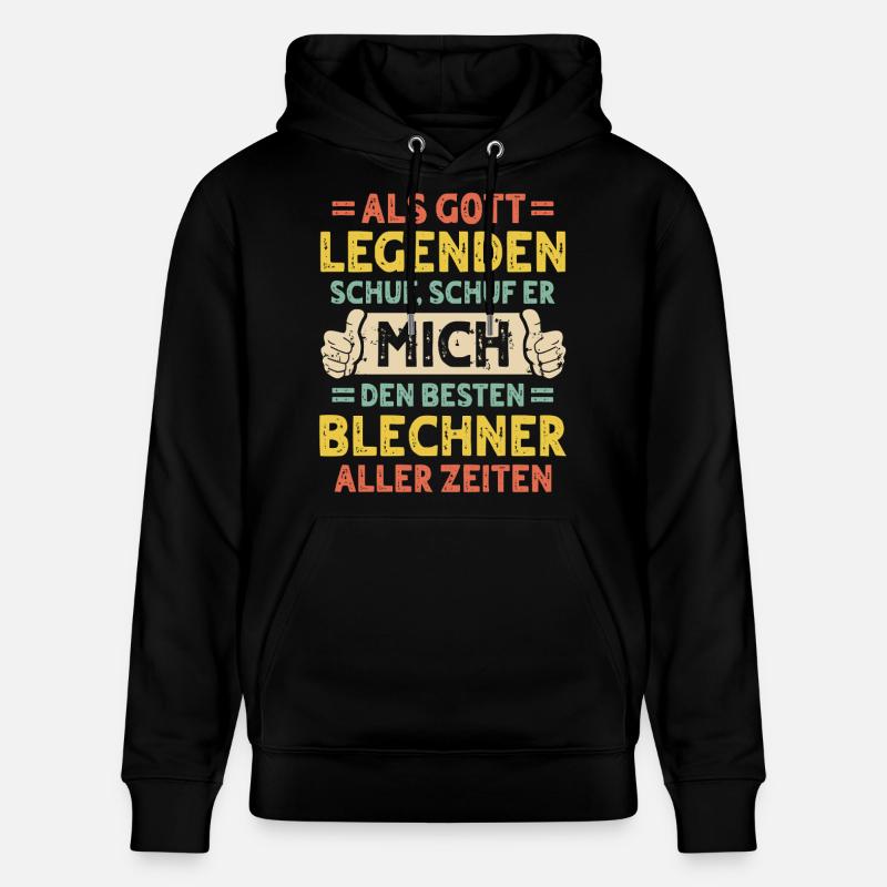 Blechner - Sweat à capuche bio CRUISER Stanley/Stella Unisexe - noir