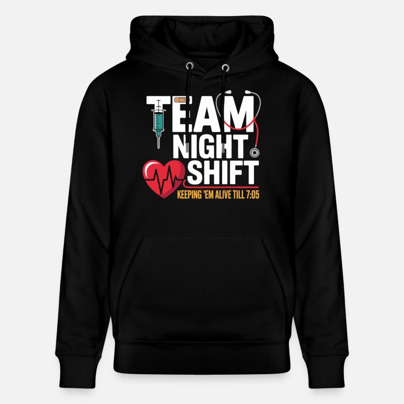 Équipe Équipe Night Night Shift Héros - Sweat à capuche bio CRUISER Stanley/Stella Unisexe - noir