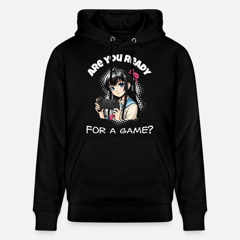 Bist du bereit? Gaming - Stanley/Stella Unisex Bio-Hoodie CRUISER - Schwarz