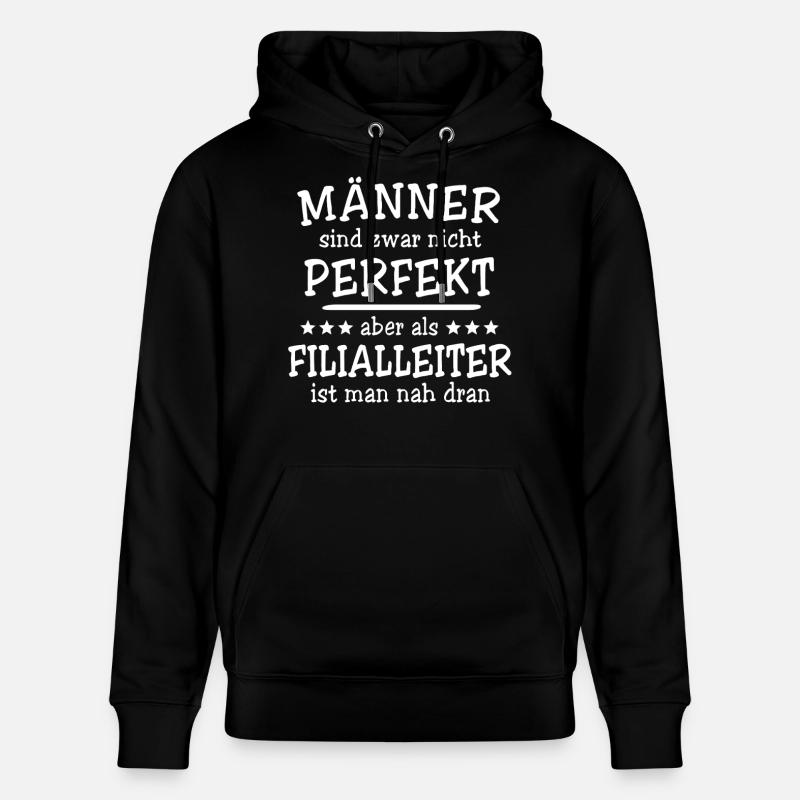 Hommes Directeurs de succursale - Sweat à capuche bio CRUISER Stanley/Stella Unisexe - noir
