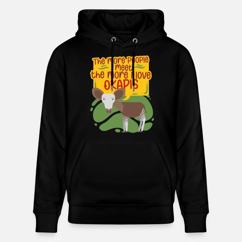 Okapi Animal - Sweat à capuche bio CRUISER Stanley/Stella Unisexe - noir