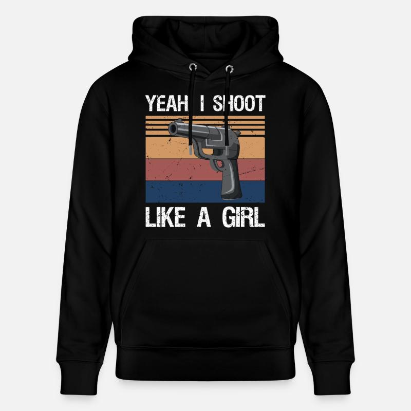 Yeah I Shoot Like A Girl - Sweat à capuche bio CRUISER Stanley/Stella Unisexe - noir