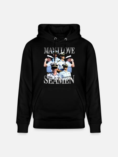 Man I Love Seamen Unwearable Bootleg - Stanley/Stella CRUISER Unisex Organic Hoodie - black