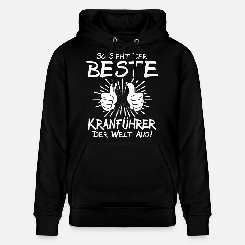 Bester Kranführer - Stanley/Stella Unisex Bio-Hoodie CRUISER  - Schwarz