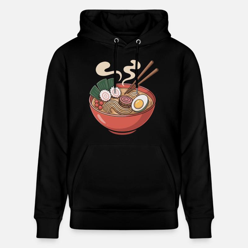 Ramen bowl, nouilles et œufs - Sweat à capuche bio CRUISER Stanley/Stella Unisexe - noir