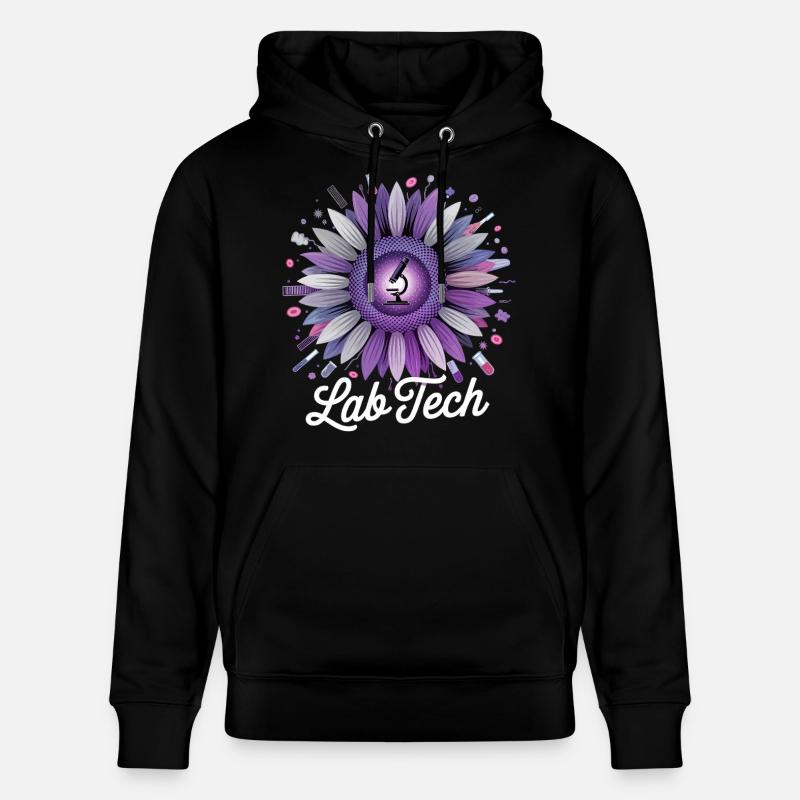 LabTech Sonnenblume Mikroskop - Stanley/Stella Unisex Bio-Hoodie CRUISER  - Schwarz